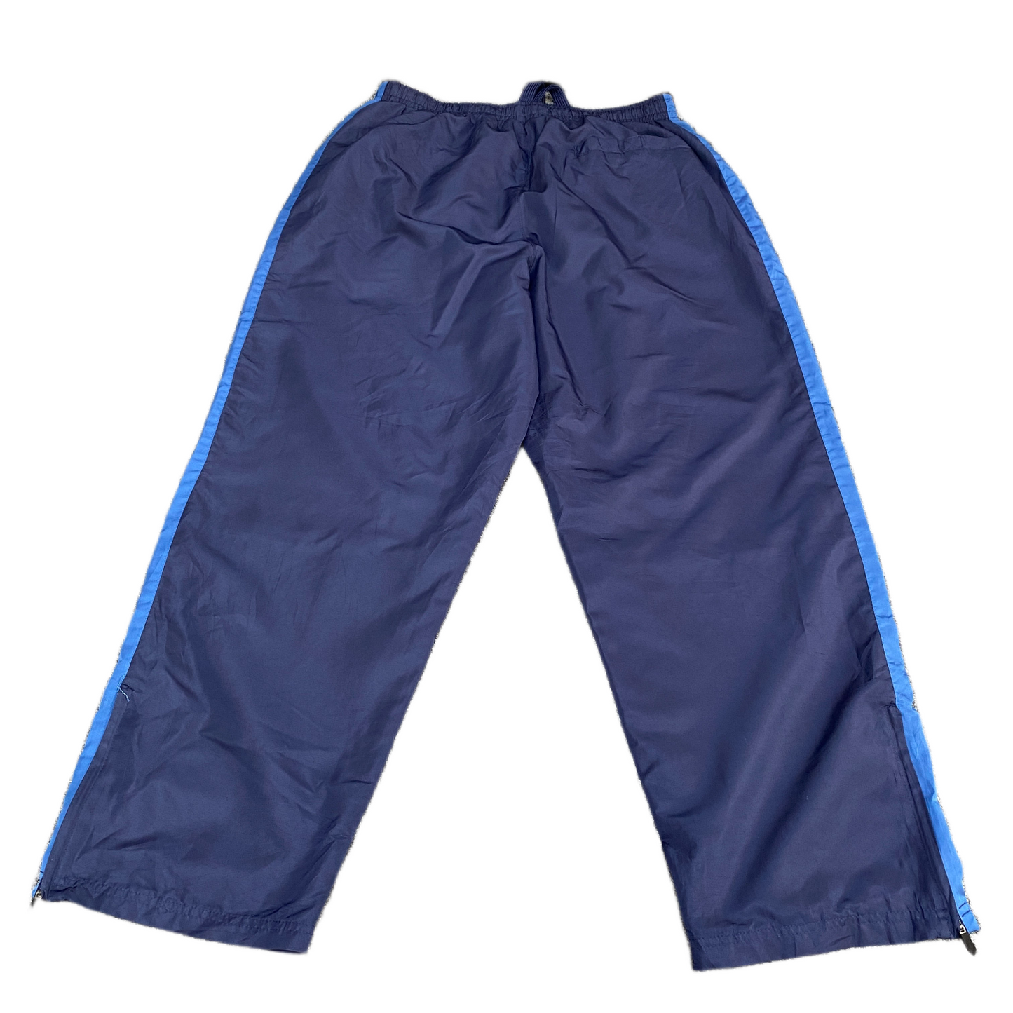 Starter Track Pants Fits as Men 31" Waist Blue Athletic Gym Drawstring Trousers