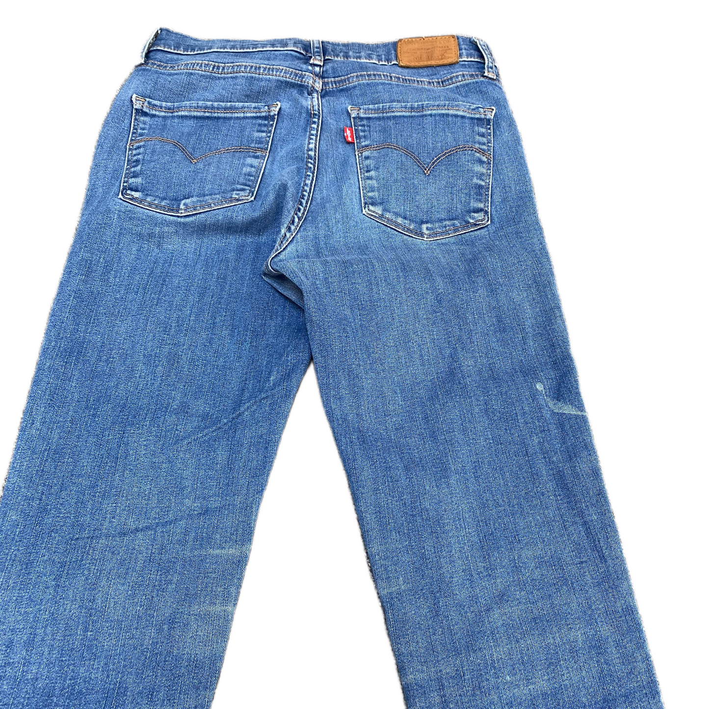 Levi's Jeans Fits as Womens 26" Waist Blue Denim Single Stitch High Rise Skinny