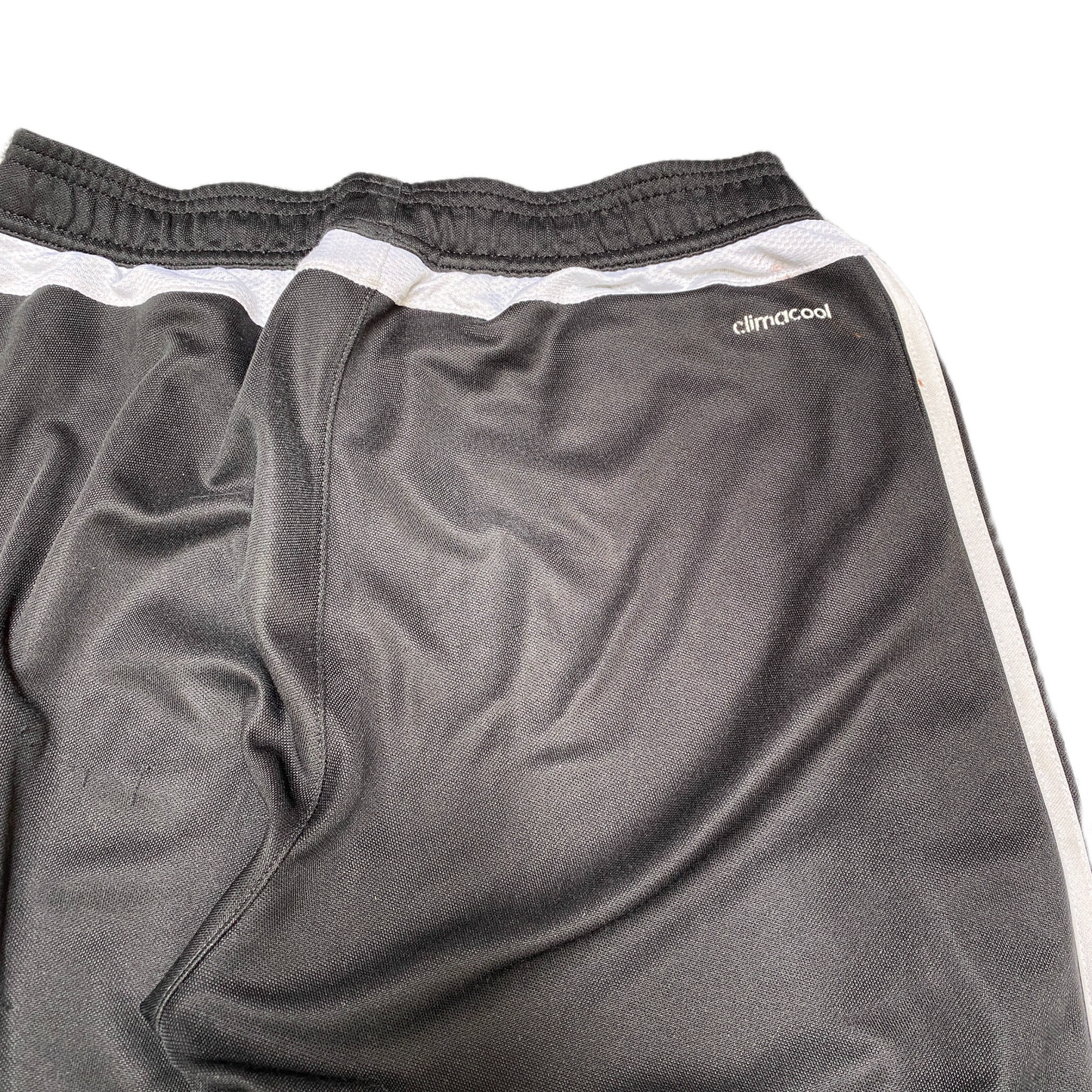Adidas Joggers Fits as Womens 25" Waist Black Climacool Ankle Zip Track Trousers