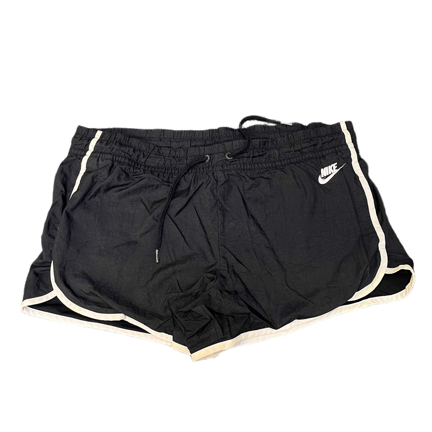Nike Running Sprinter Shorts Womens 2XL 36" Waist Black Mesh Lined Dolphin Hem