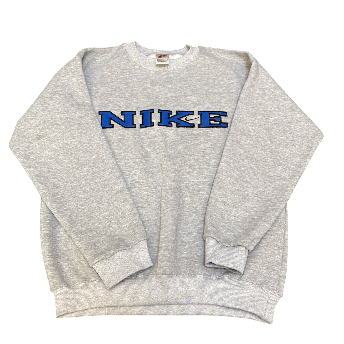 Nike Reworked Sweatshirt Preowned Embroidered Spellout Logo Sizes & Colours