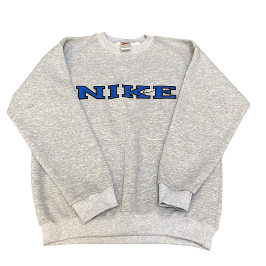 Nike Reworked Sweatshirt Preowned Embroidered Spellout Logo Sizes & Colours