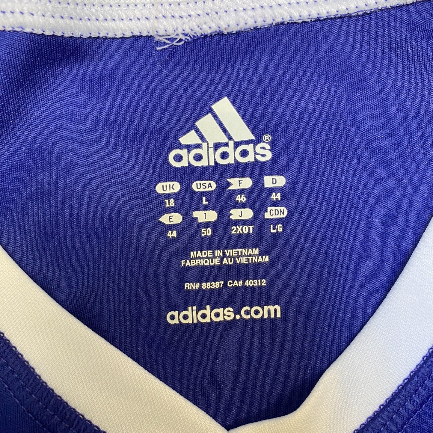 Adidas Climacool T-Shirt Women M Blue White 3-Stripes Performance Fit V Neck Tee