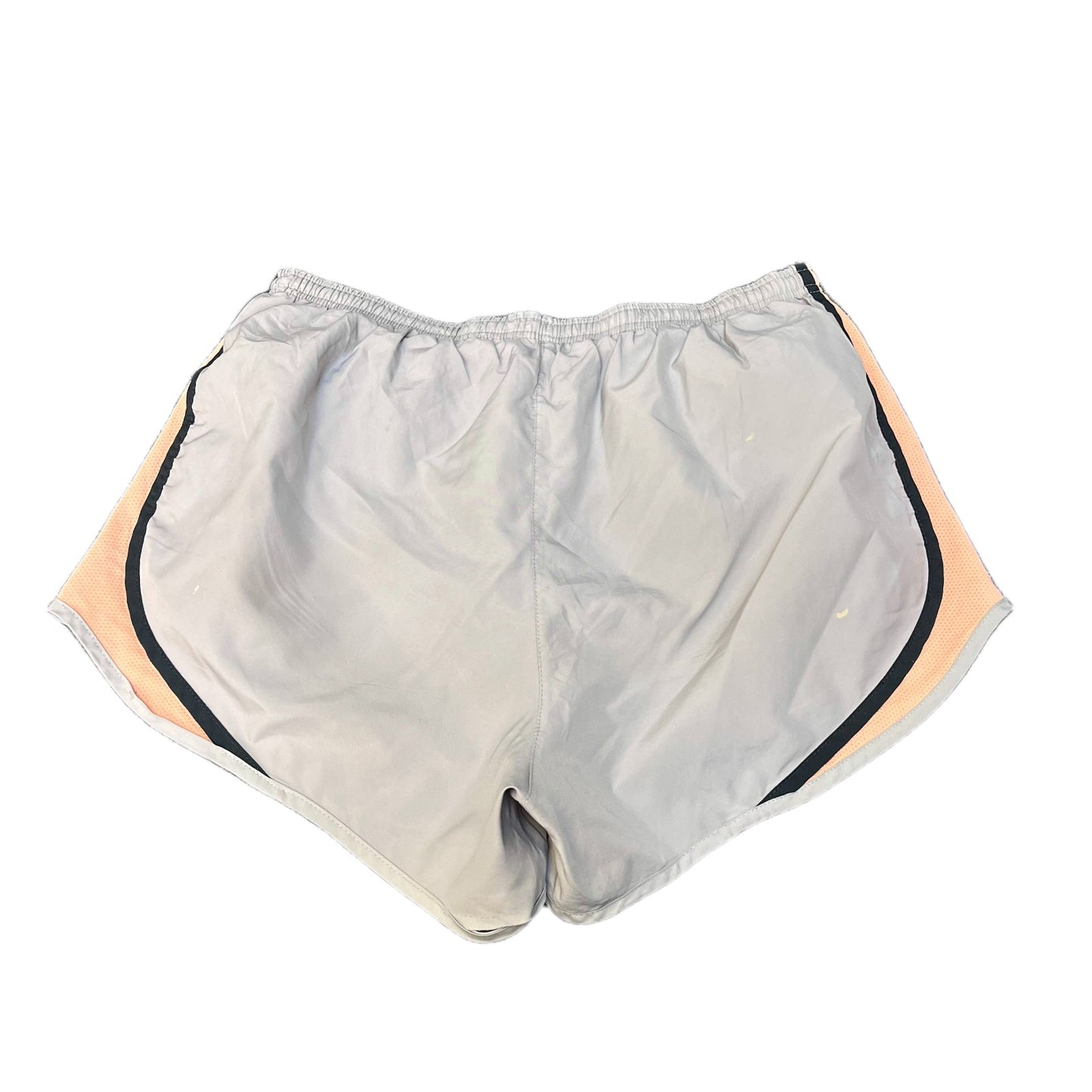 Nike Running Sprinter Shorts Fits as Womens M 29" Waist Grey Peach Dolphin Hem