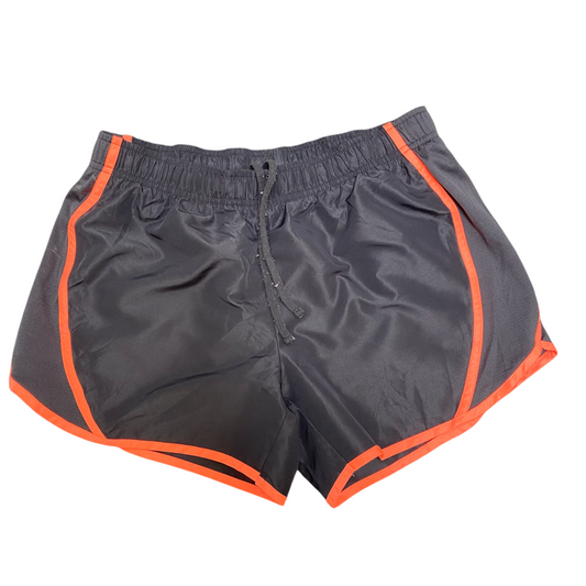 Athletic Running Sprinter Shorts Womens S Black Elastic Waist Comfy Dolphin Hem