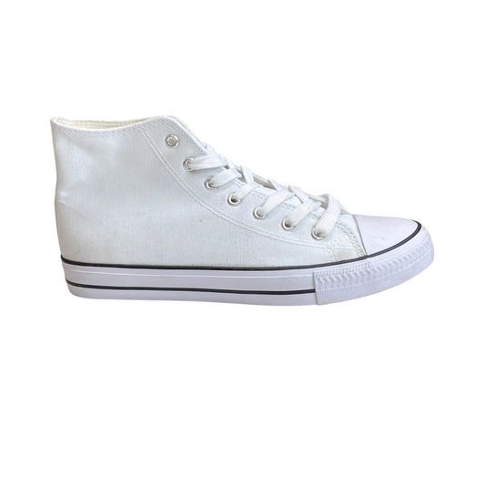 Converse Chuck Taylor All Star Sneakers Men's UK 7.5 White Canvas High Top