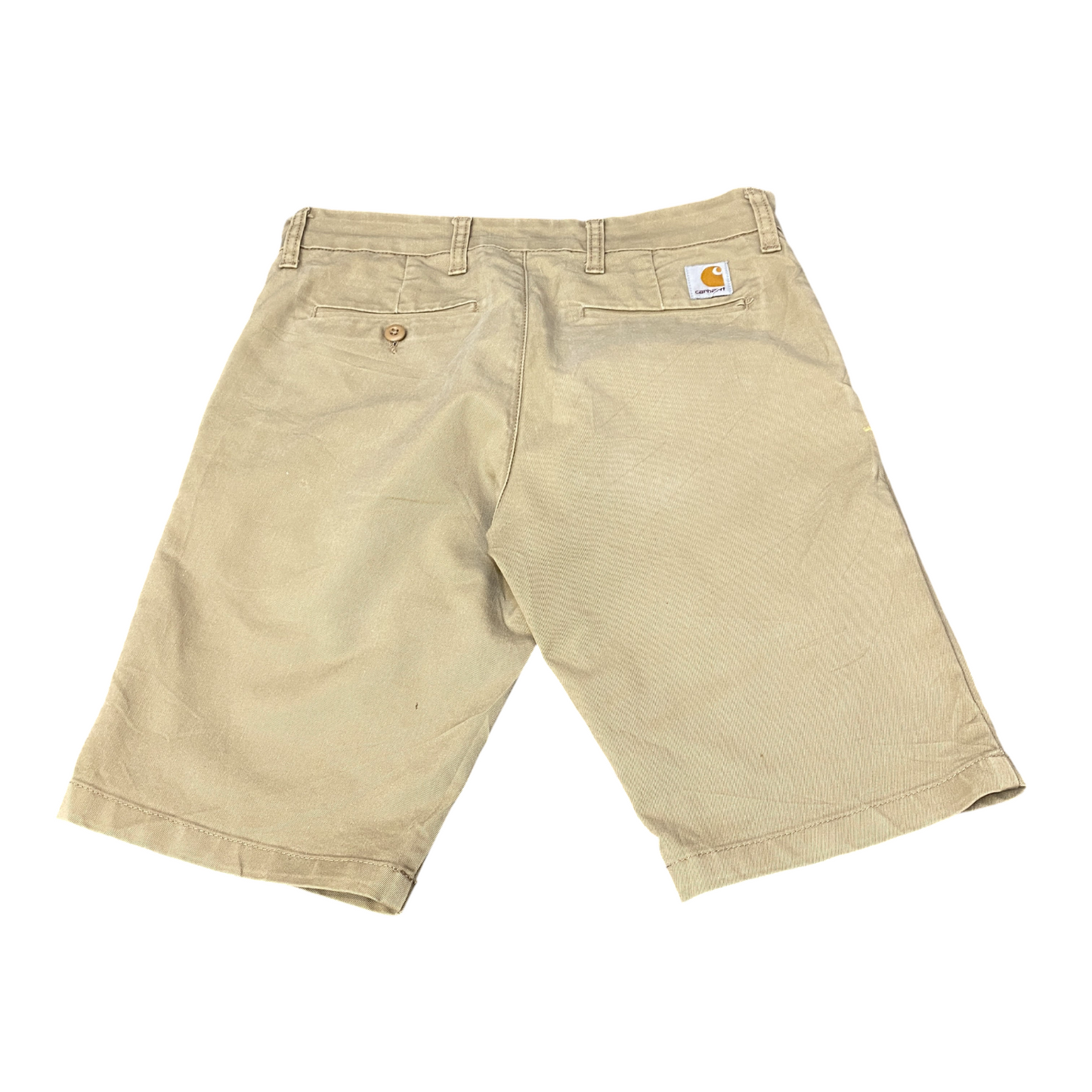 Carhartt Sid Shorts Mens Medium Beige Workwear Slash Pockets Comfort Flat Front