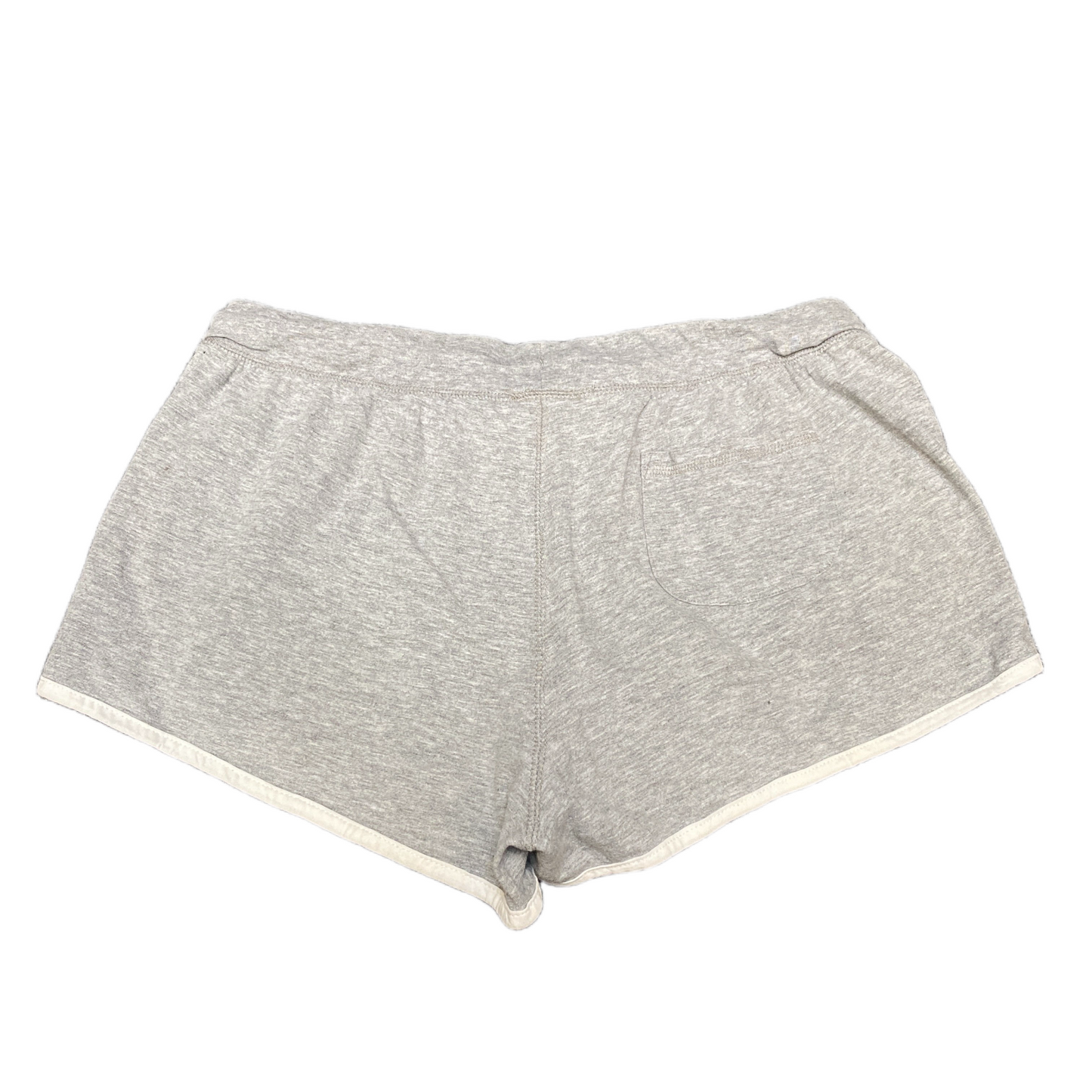 Running Sprinter Shorts Womens M 32" Waist Grey Athletic Gym Workout Dolphin Hem