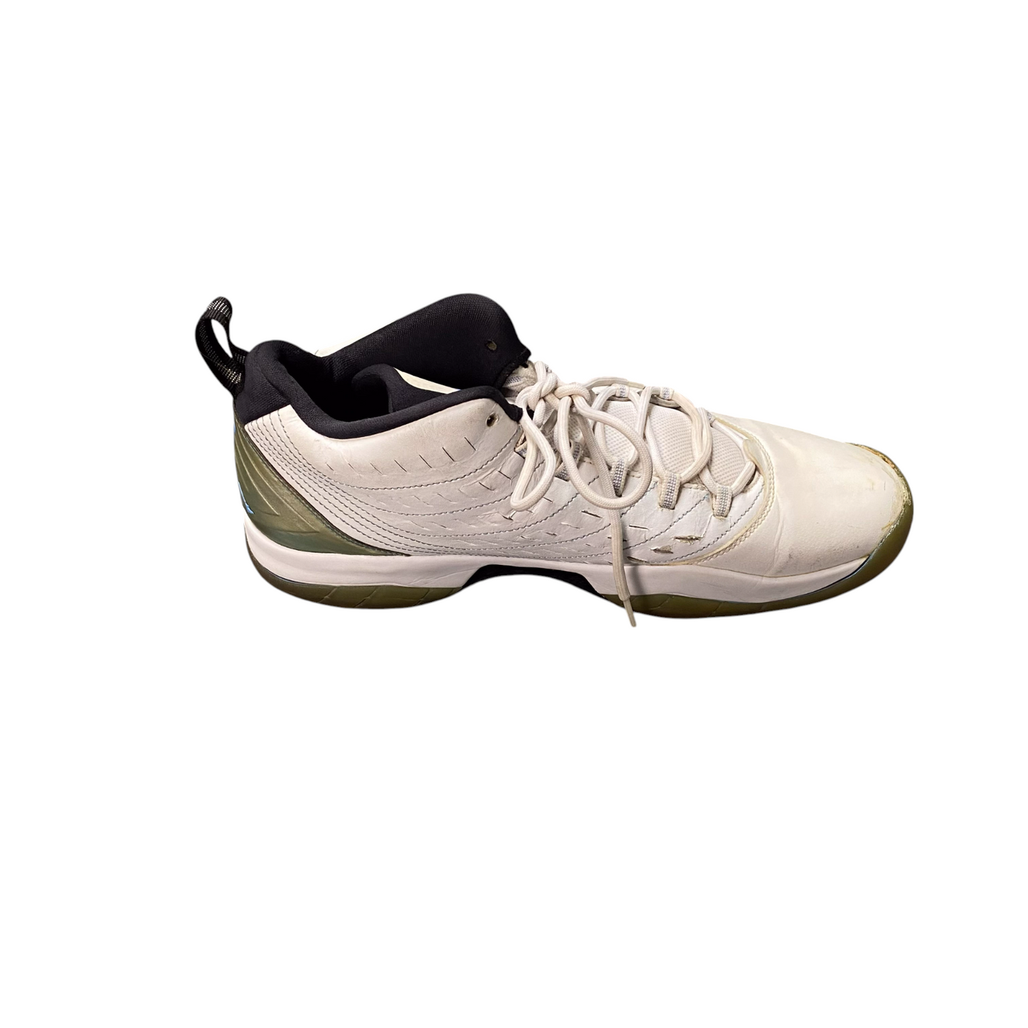 Jordan Velocity Trainers Sneakers Mens 11 White Leather Athletic Logo 688975-117