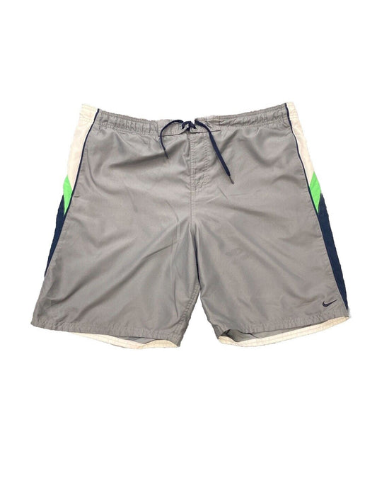 Nike Sports Shorts Grey Mens L Front Logo