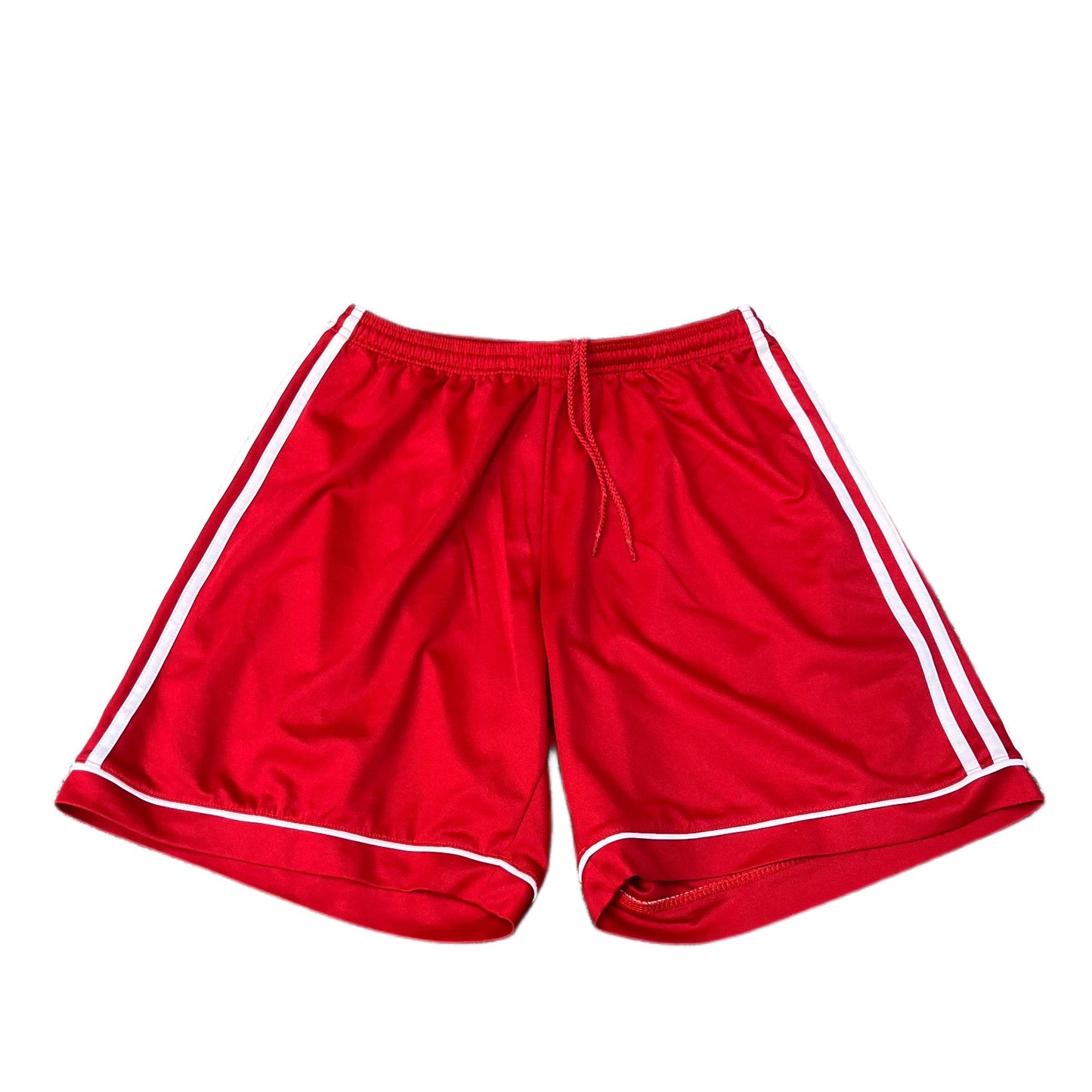 Adidas Climalite Athletic Shorts Fits as Men XS 27" Waist Red White Gym Training