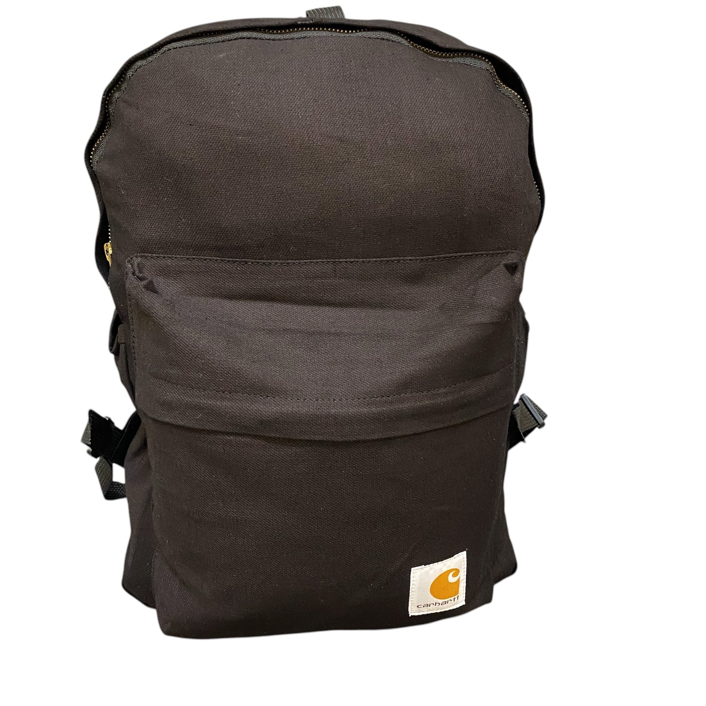 Reworked Carhartt Classic Black Backpack, Preowned, Canvas