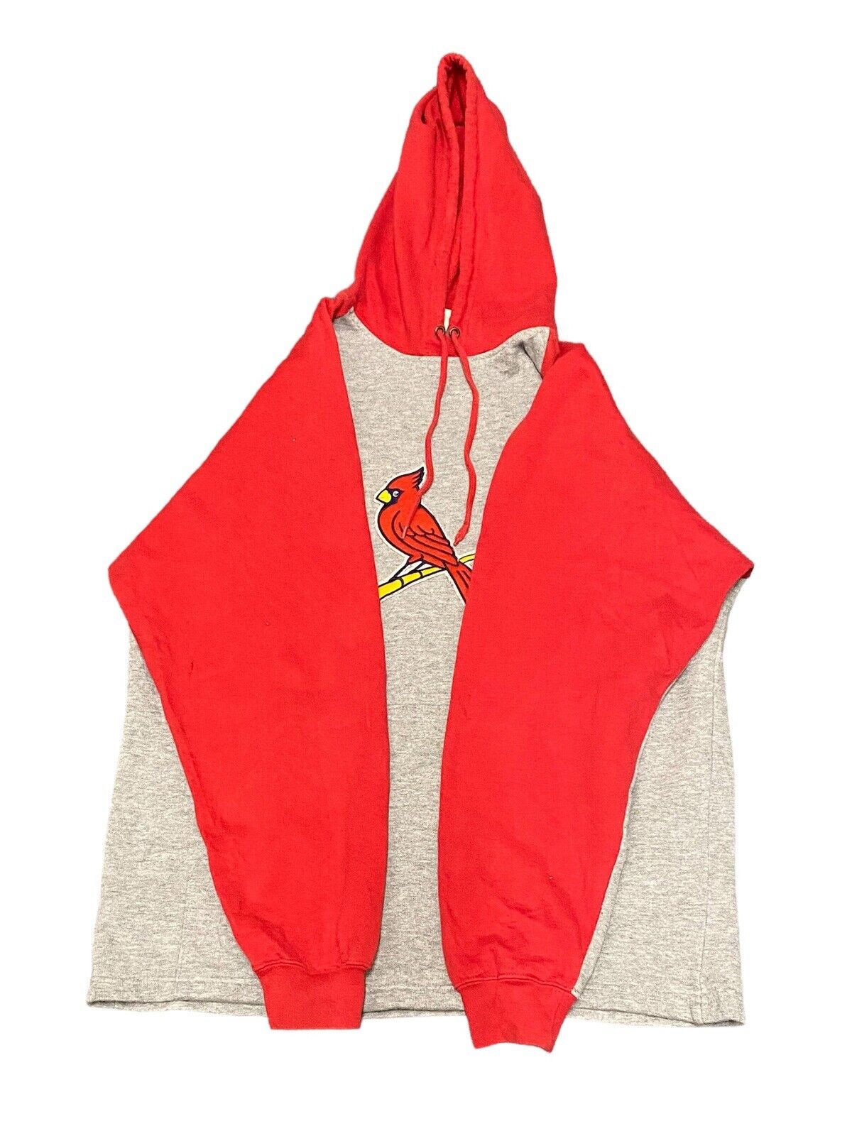 Lee Sport Hoodie Grey And Red Mens L