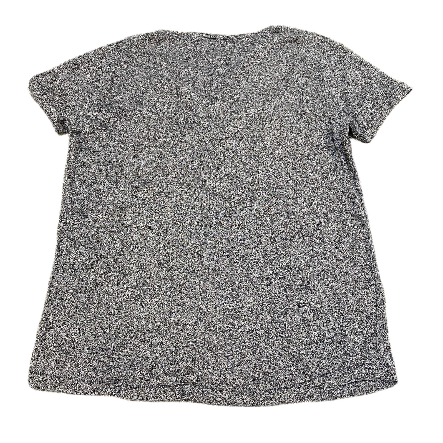 Tommy Hilfiger Shirt Womens L Grey Heather Regular Fit Short Sleeve V Neck Tee