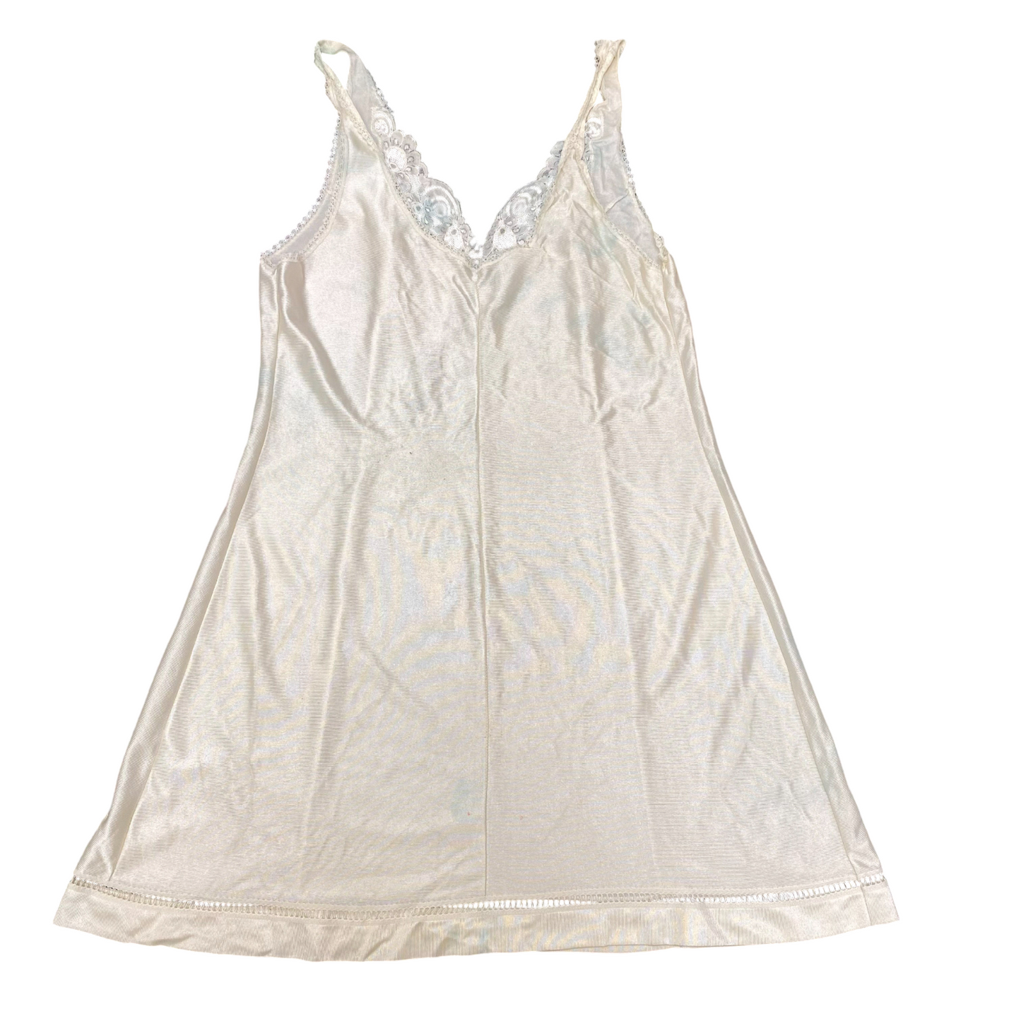 Camisole Top Womens S Cream Lace Trim V-Neck Sleeveless Casual Outdoor Pullover