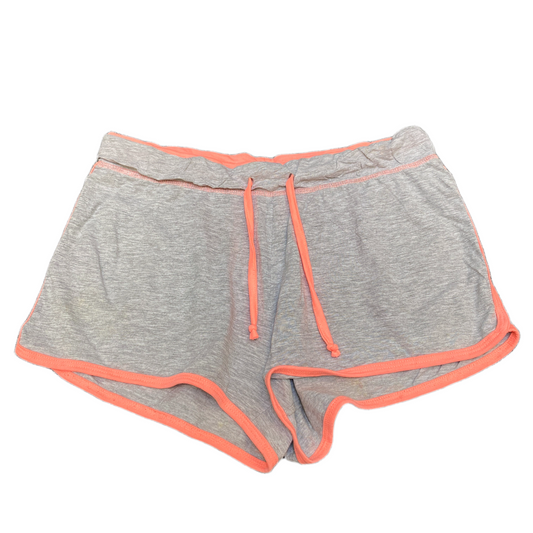 Running Sprinter Shorts Womens L 31" Waist Grey Athletic Gym Workout Dolphin Hem