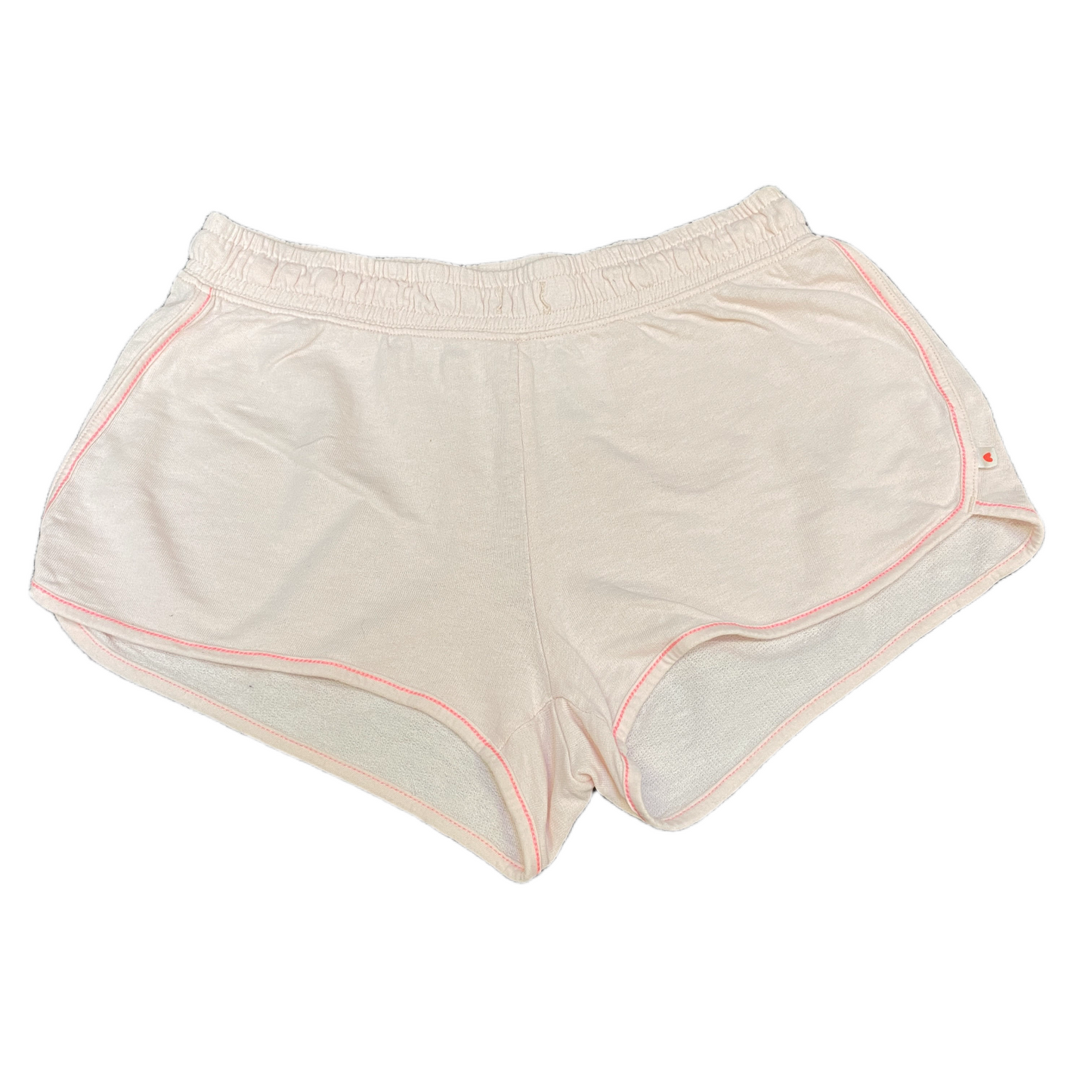 Running Sprinter Shorts Womens Pink Athletic Workout Elastic Waist Dolphin Hem