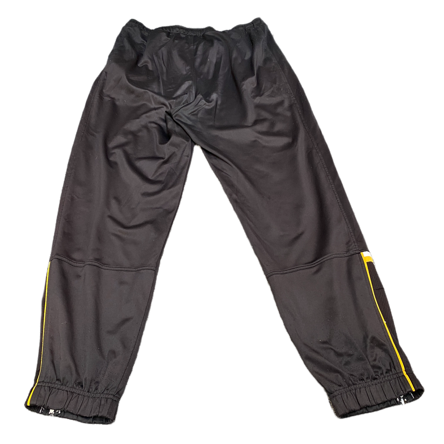PUMA Joggers Fits as Mens 35" Waist Black Elastic Waistband Ankle Zip Trousers