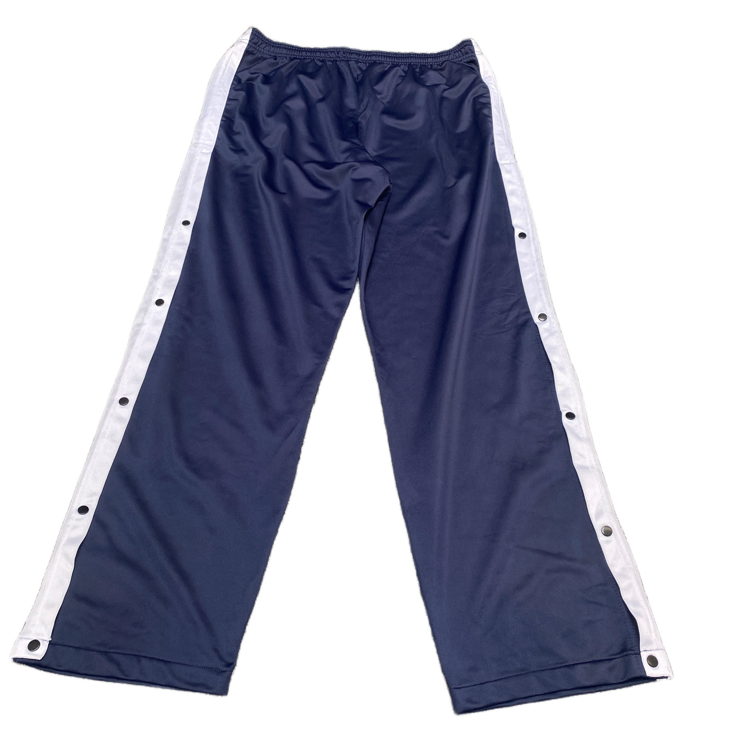 Active Joggers Fits as Mens 35" Waist Navy Side Snap Leg Gym Training Trouser
