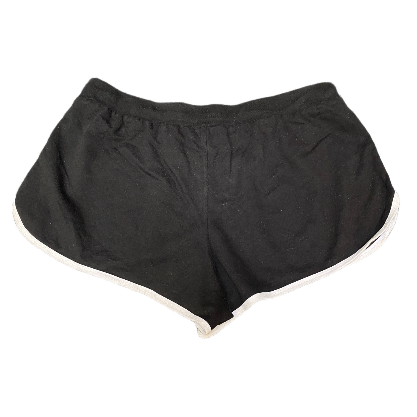 Running Sprinter Shorts Women Large Black 31" Waist Gym Athletic Fit Dolphin Hem
