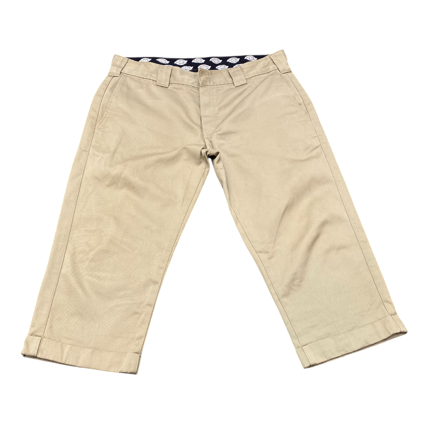 Dickies Trousers Men's XL Beige Straight Leg Slash Pockets Workwear Outdoor