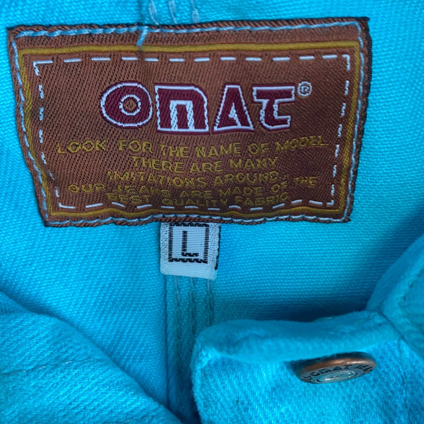Omat Vest Womens L Blue Denim Flap Pockets Sleeveless Button Front Outdoor