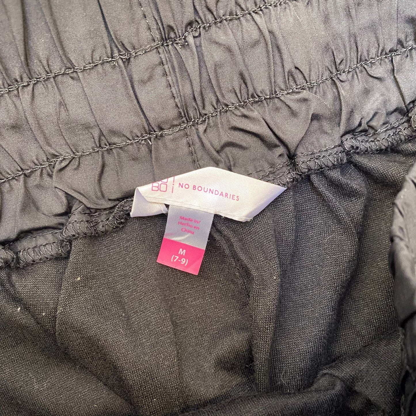 Running Sprinter Shorts Womens Medium Black Stretch Elastic Waist Drawstring