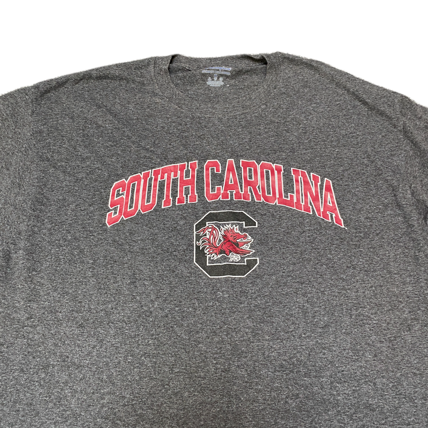 South Carolina Gamecocks T-Shirt Mens M Grey Champion NCAA Football Sports Tee