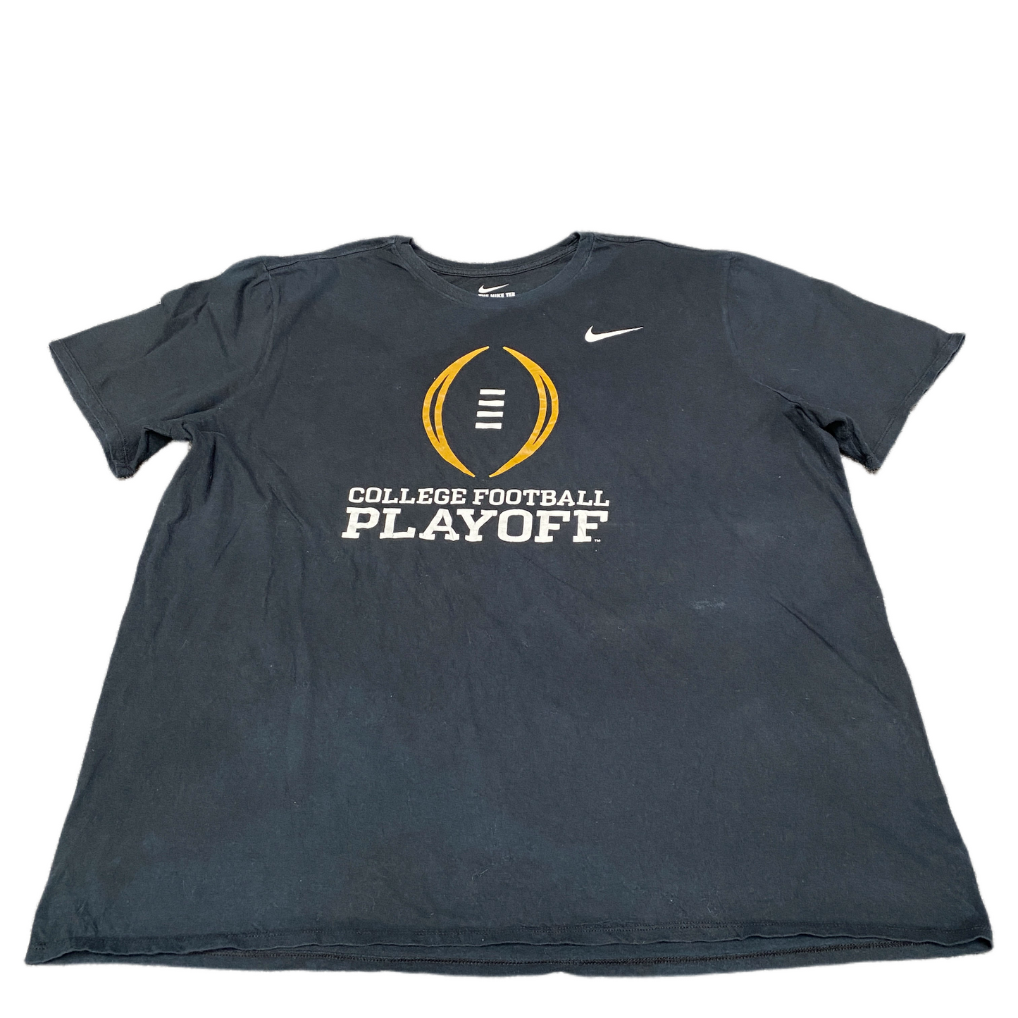 Nike T-Shirt Mens XL Black College Football Playoff Athletic Fit Crew Neck Tee