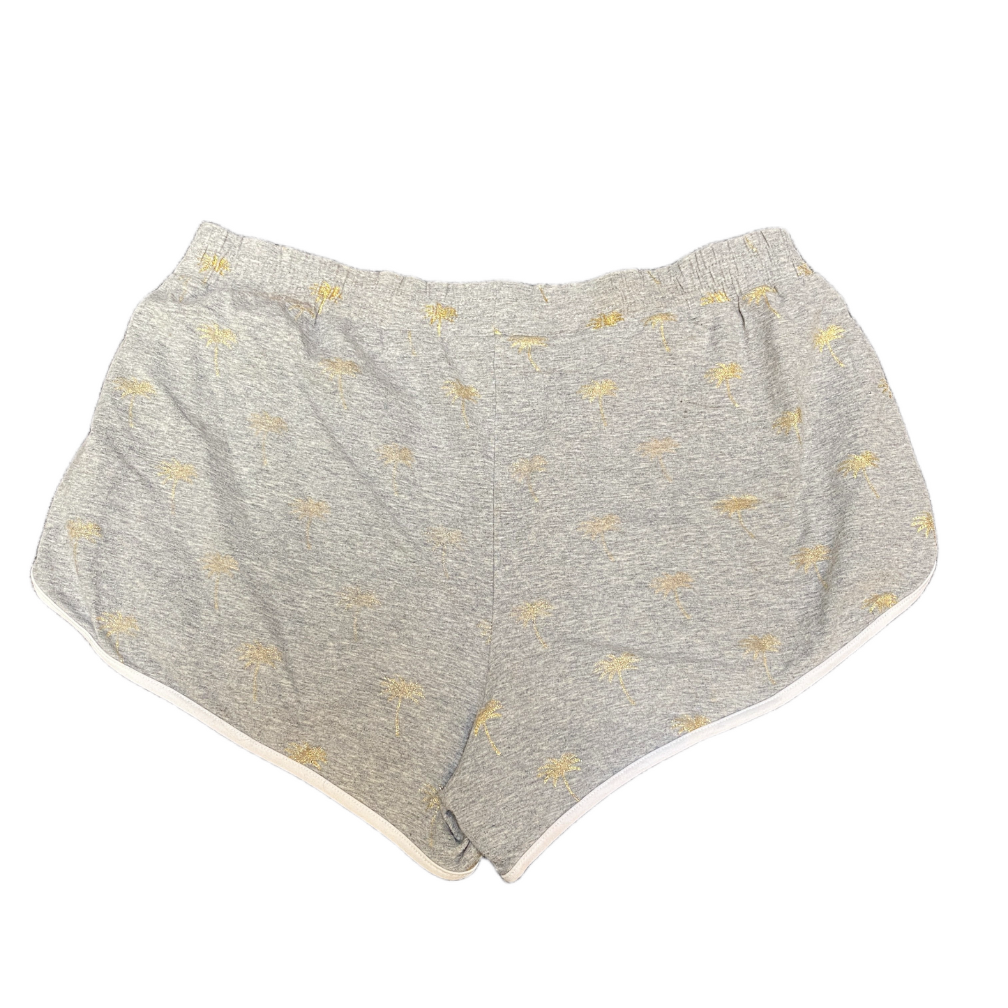 Running Sprinter Shorts Womens M 31" Waist Grey Athletic Gym Workout Dolphin Hem