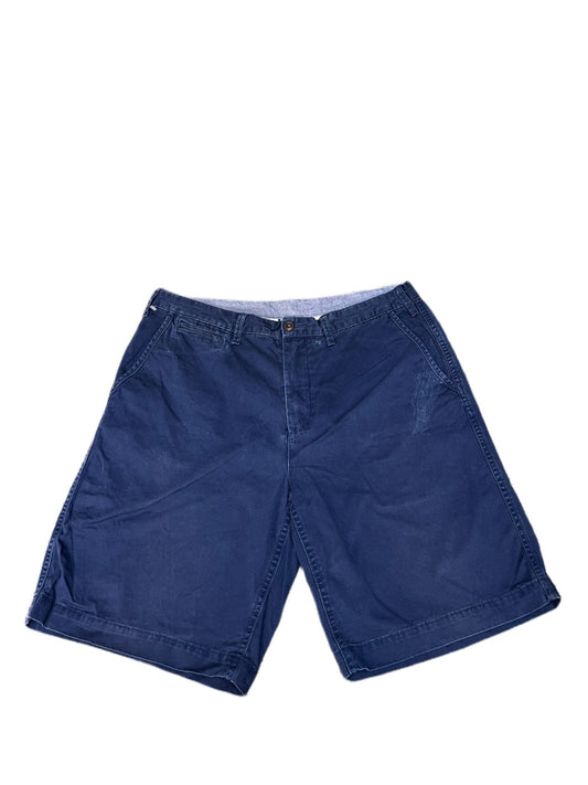 Polo Ralph Lauren Classic Chino Shorts Fits as Mens XL 35" Waist Blue Flat Front