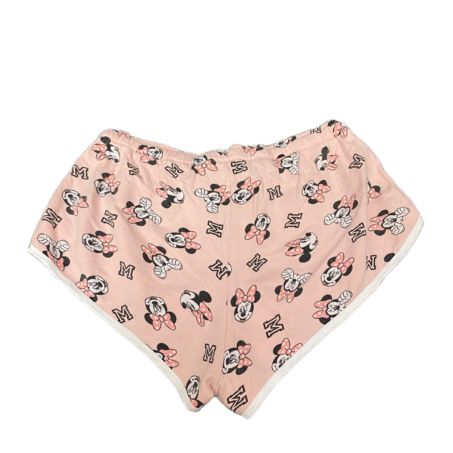 Mickey Mouse Running Sprinter Shorts Women XL 29" Waist Pink Workout Dolphin Hem