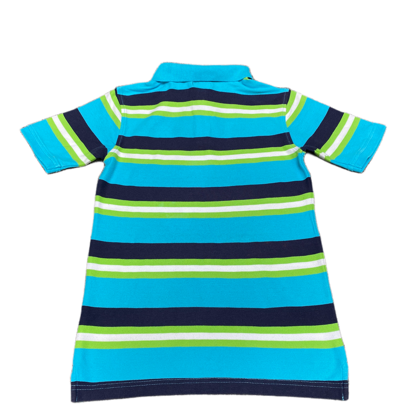 Vtg Chaps Polo Shirt Womens Small Multi Striped Stretch Golf Performance Popover
