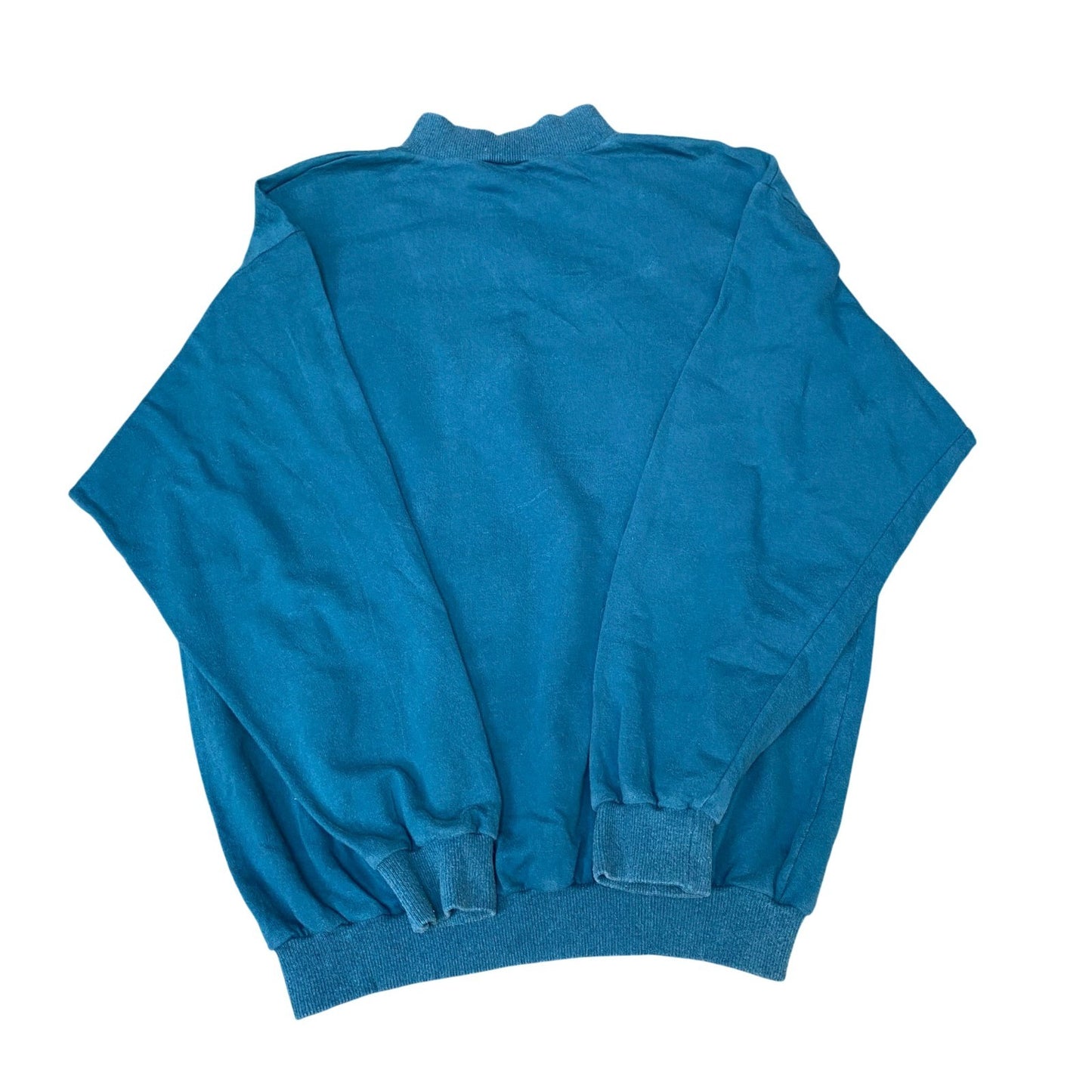 Wanger Sweatshirt Mens Medium Blue Long Sleeve Mock neck 1/4 Zip Pullover