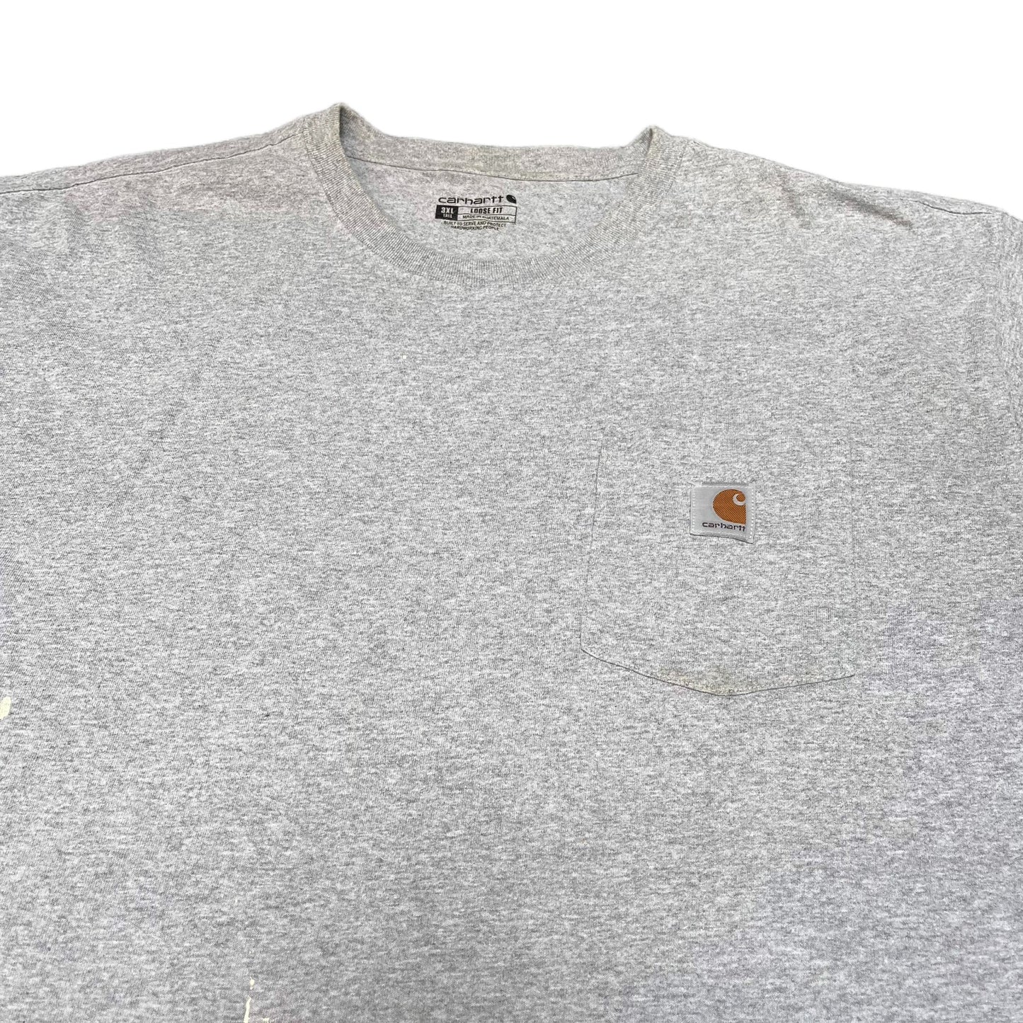 Carhartt Pocket T-Shirt Mens XL Tall Grey Loose Fit Short Sleeve Workwear Tee