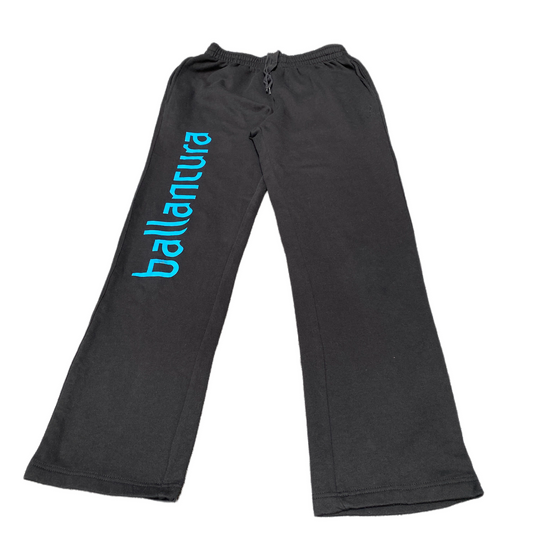 Manguun Joggers Fits as Womens 26" Waist Black Straight Leg Ballancura Trousers