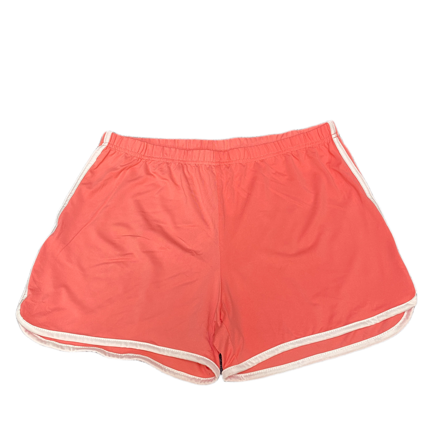 Running Sprinter Shorts Womens XL 30" Waist Peach Athletic Workout Dolphin Hem