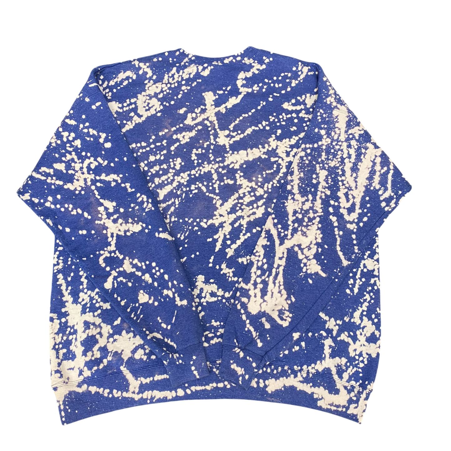 Hanes Sweatshirt Womens XL Blue White Tie Dye Classy Until Tip Off Crew Neck