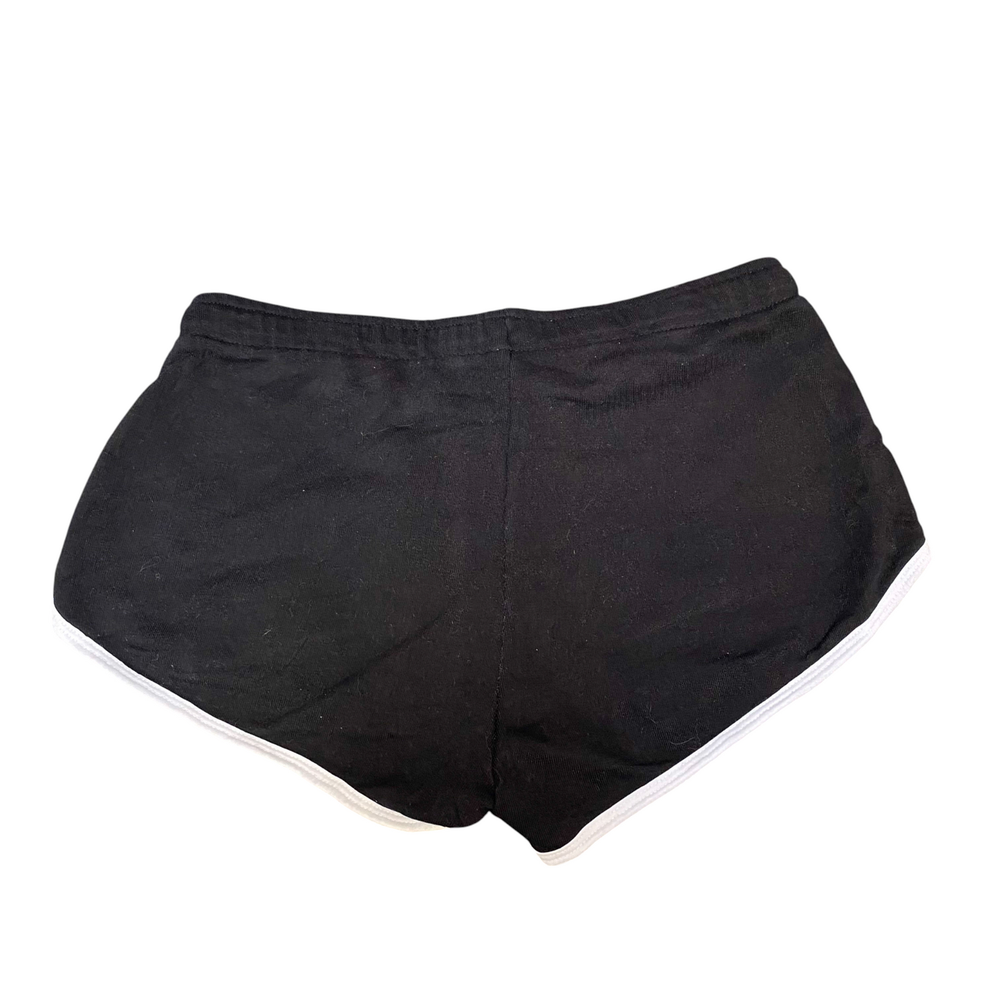 Running Sprinter Shorts Womens Small Black Athletic Fit Gym Workout Dolphin Hem