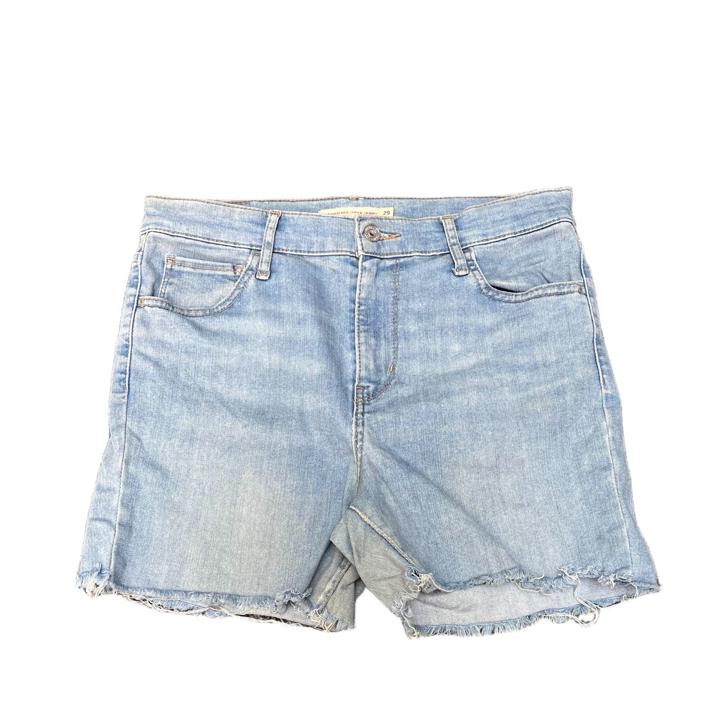 Levi's 720 Super Skinny Denim Shorts Fits as Womens M 30" Waist Blue High Rise