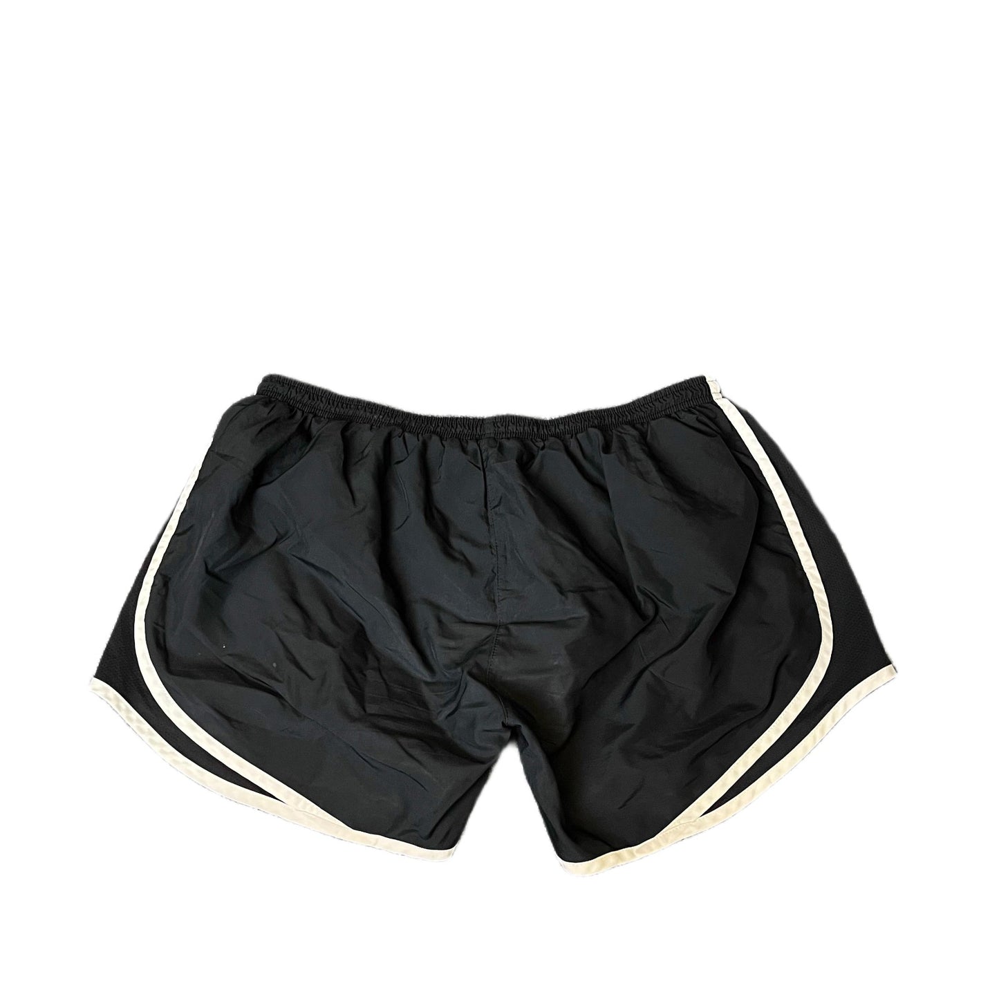 Nike Dri-Fit Running Shorts Fits as Womens M 30" Waist Black White Dolphin Hem