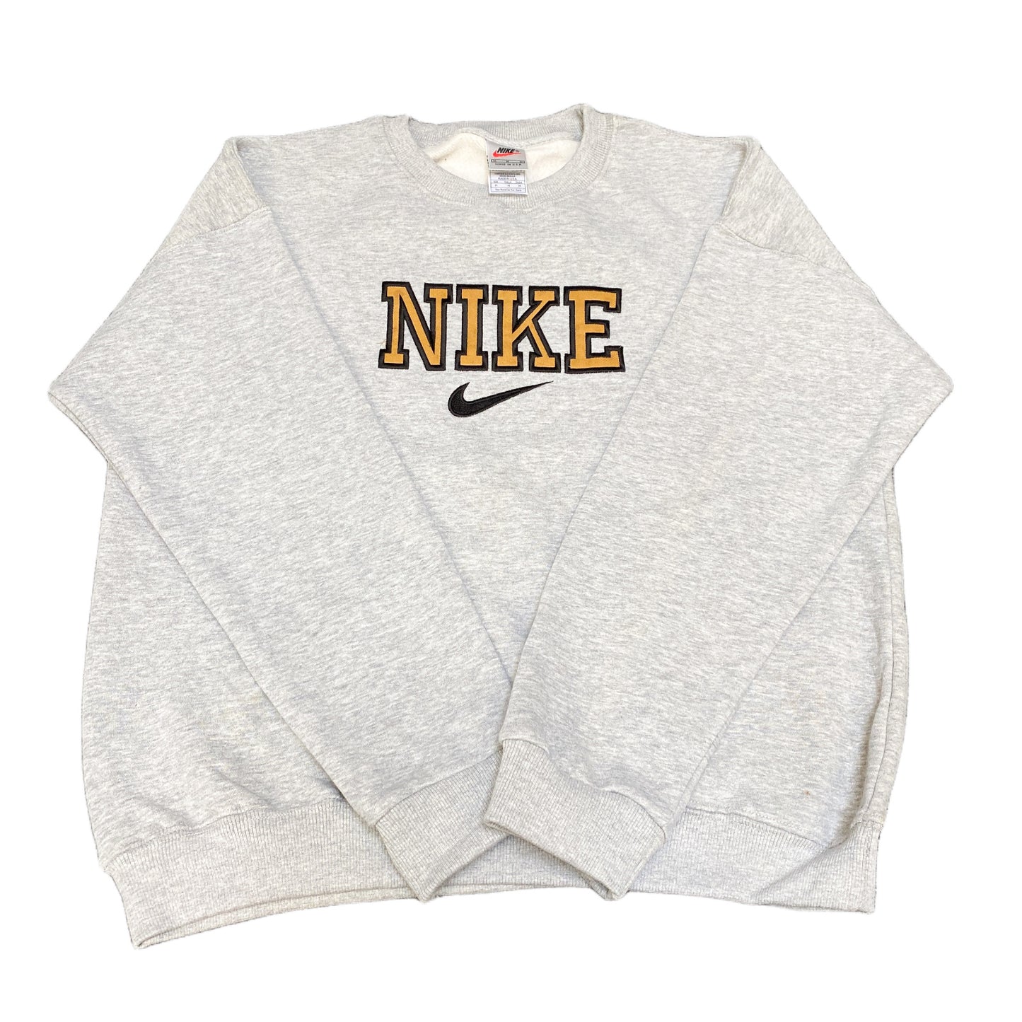 Reworked Nike Sweatshirt Preowned Embroidered Spellout Logo Sizes and Colours