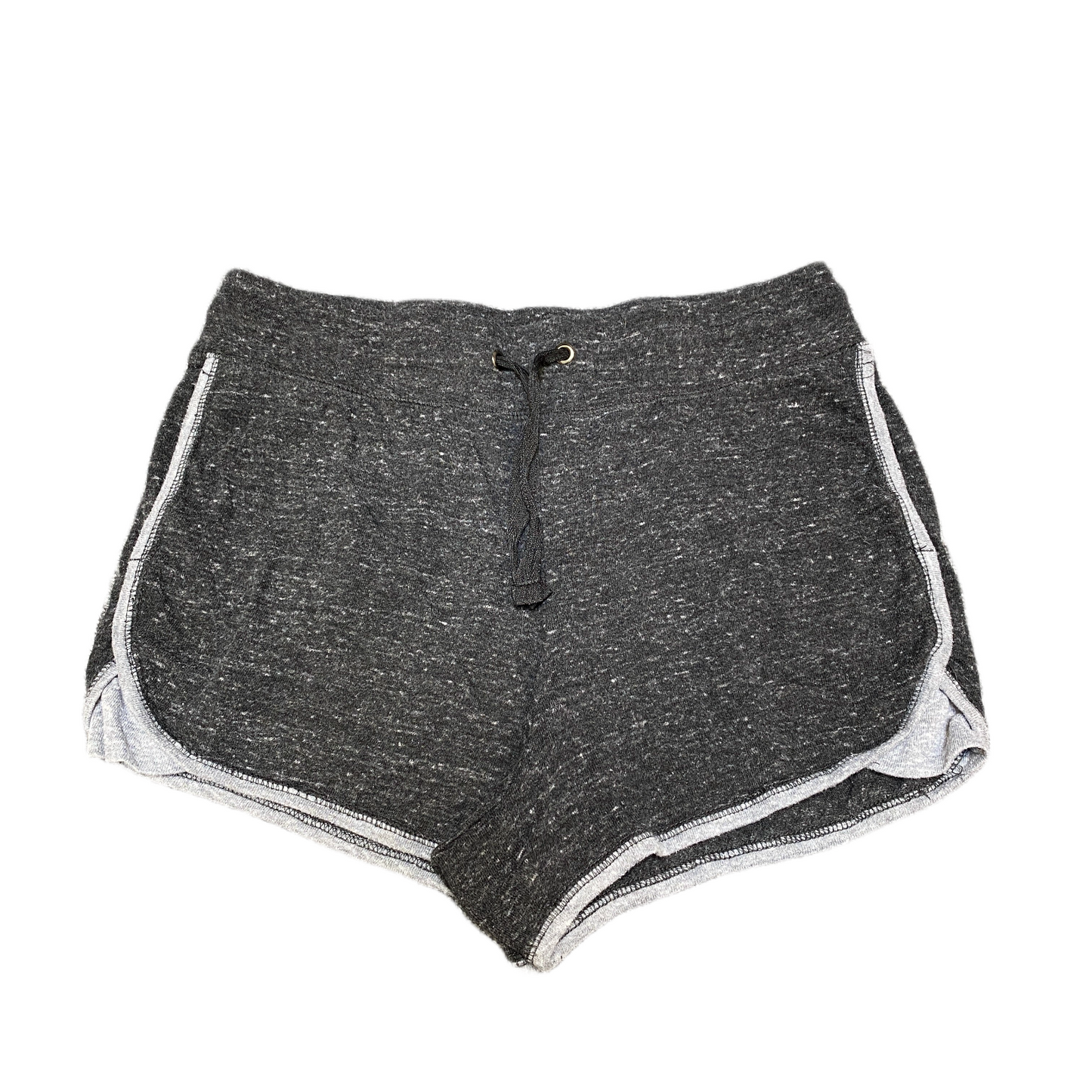Running Sprinter Shorts Womens M 30" Waist Grey Athletic Gym Workout Dolphin Hem