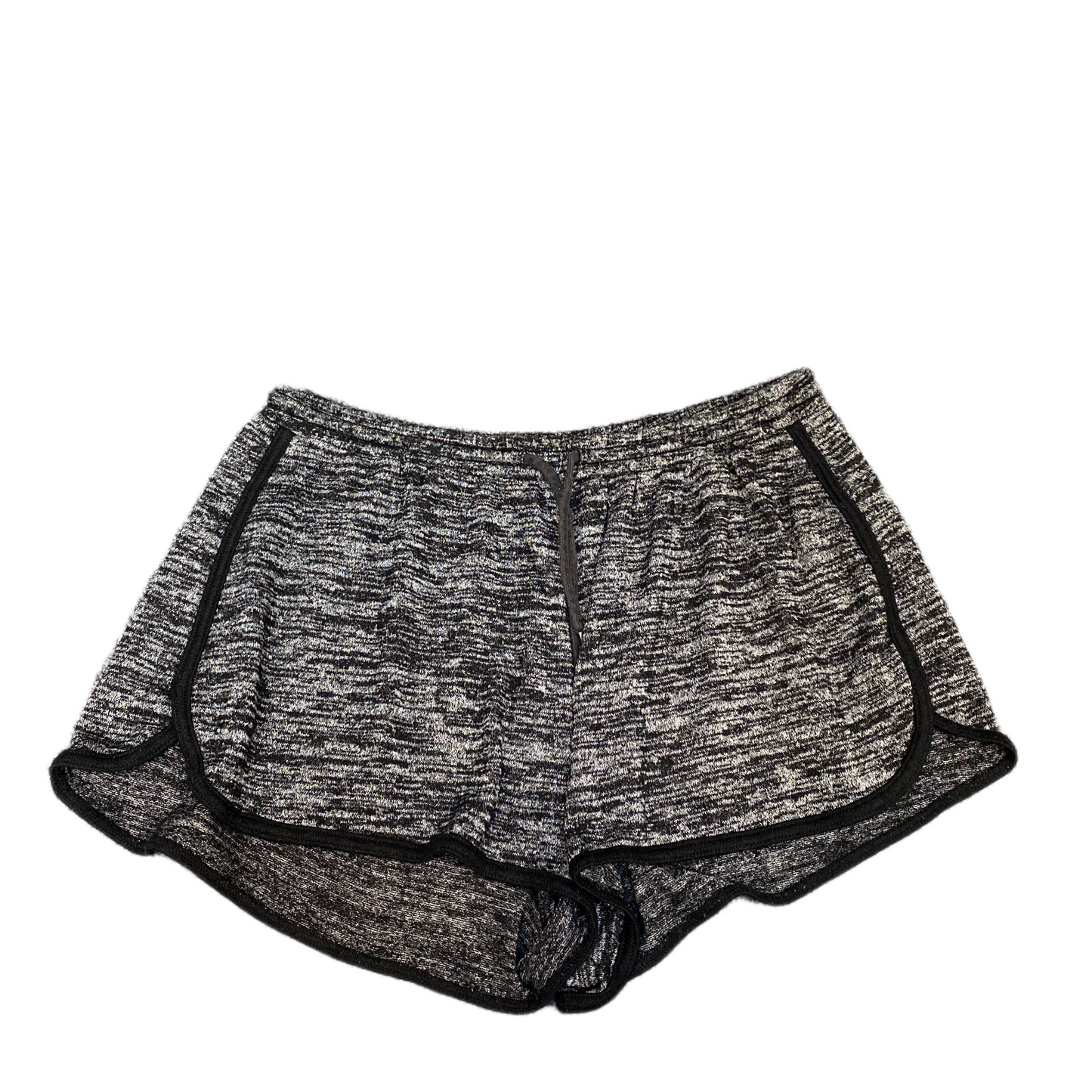 Running Sprinter Shorts Womens M 28" Waist Grey Athletic Gym Workout Dolphin Hem
