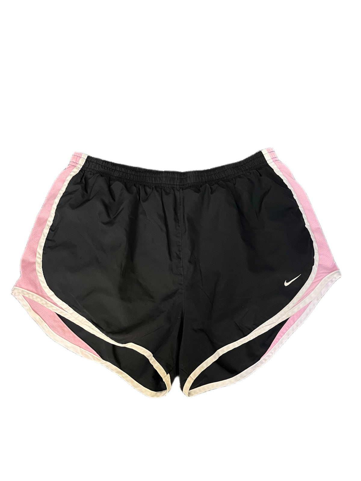Nike Dri-Fit Running Shorts Fits as Womens M 29" Waist Black Pink Dolphin Hem