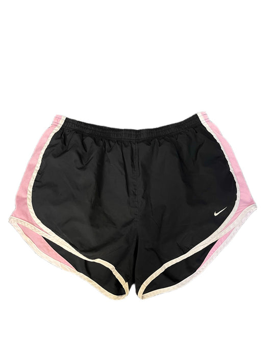 Nike Dri-Fit Running Shorts Fits as Womens M 29" Waist Black Pink Dolphin Hem