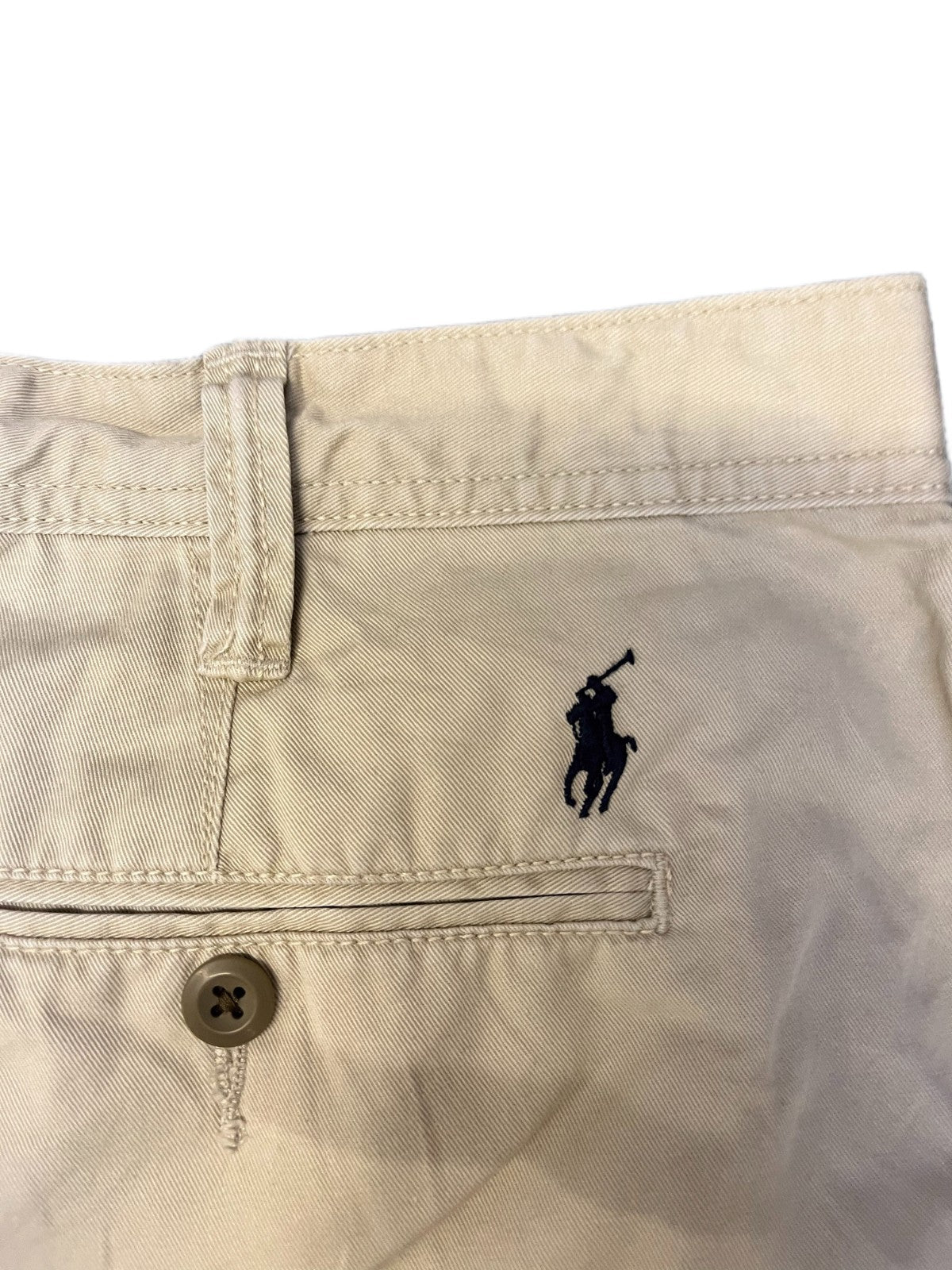 Ralph Lauren Classic Chino Shorts Fits as Mens XL 43" Waist Khaki Relaxed Fit