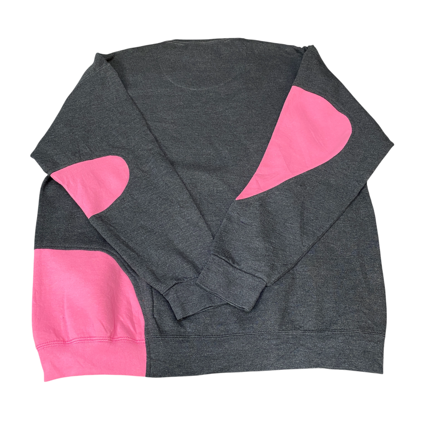 Nike Reworked Sweatshirt Mens L Black Pink Embroidered Spellout Logo Vintage Y2K