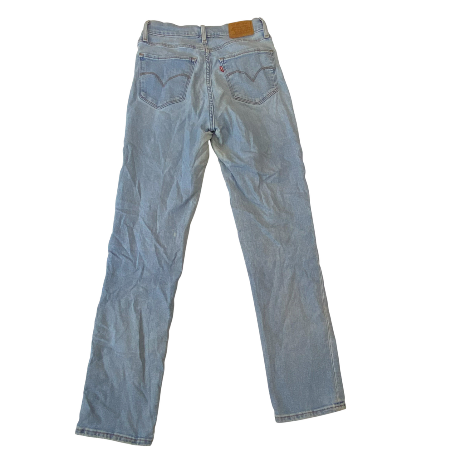 Levi's 724 Jeans Womens Medium Blue Denim High Rise Straight Fit Pockets Outdoor