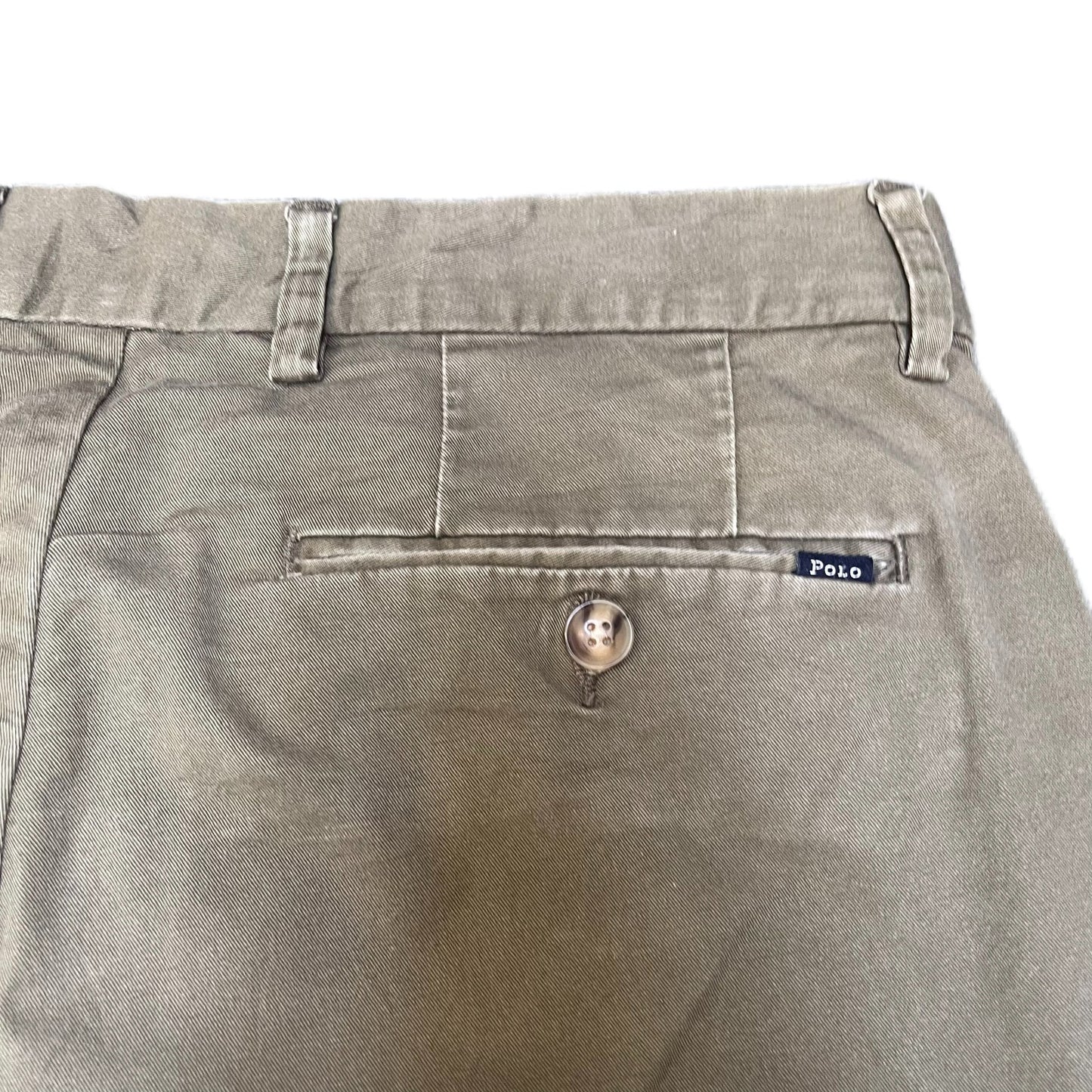 Polo Ralph Lauren Chino Shorts Fits as Men M 31" Waist Green Stretch Classic Fit
